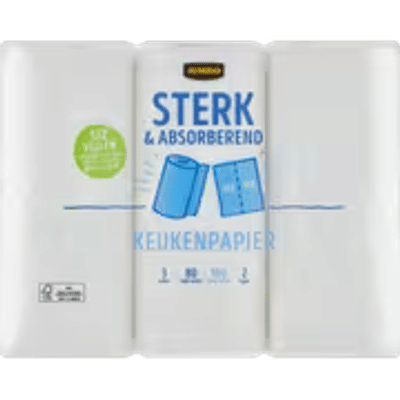 Jumbo Keukenpapier Sterk & Absorberend 2 Lagen 3 Rollen