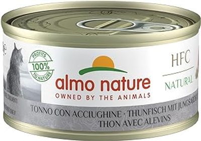 Almo Nature HFC Natural -tonijn met jungsardellen 24 x 70 gram - natvoer katten