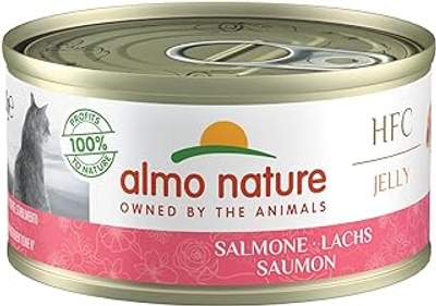 Almo Nature Jelly, Kattenvoer, Zalm, 5029H, 24 X 70 G - natvoer katten