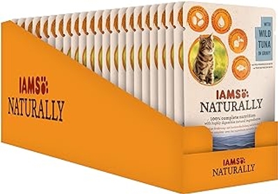 Iams Naturally Tuna, 24 x 85 gr - natvoer katten