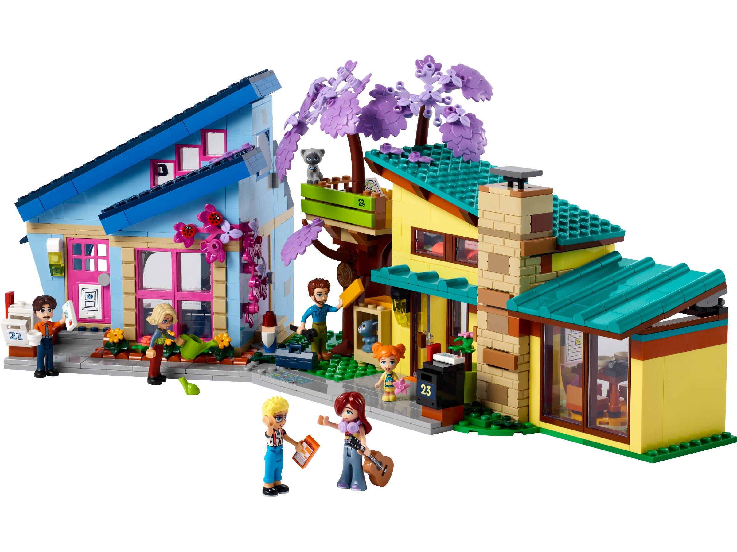 LEGO Friends Olly en Paisley's huizen 42620