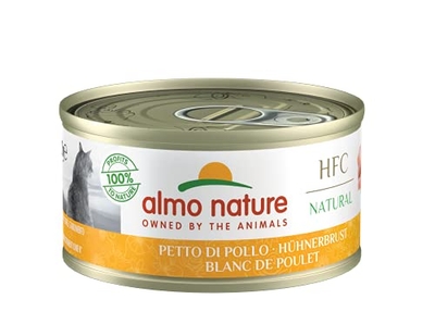 Almo Nature Natural Kattenvoer, Kippenborst, 5022H, 24 X 70 G - natvoer katten