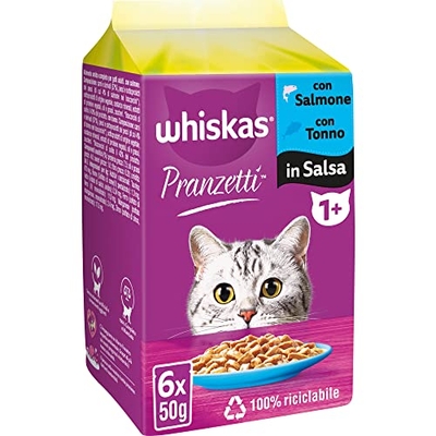 Whiskas 1+ volwassenen 72 x 50 gr - natvoer katten