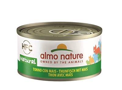 Almo Nature HFC Natural kattenvoer - tonijn met maïs 24x70 g - natvoer katten