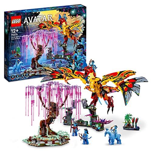 LEGO 75574 Avatar Toruk Makto & Boom der Zielen Constructie Speelgoed met IJselijkpaard Figuur, Minifiguren en Glow-in-the-dark Pandora Omgevingen