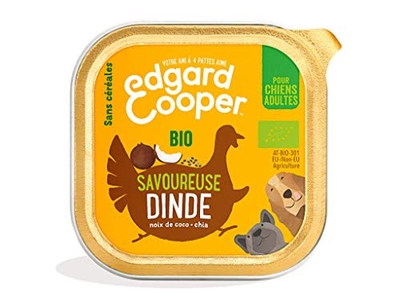 Edgard & Cooper Doos Patée Bio verse kalkoen 17 x 100 gram - natvoer honden