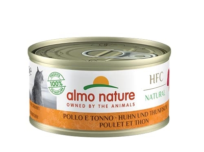 Almo Nature Natural Kattenvoer, met Kip En Tonijn, 24 x 70 g - natvoer katten