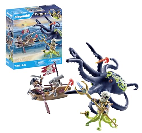 PLAYMOBIL Slag met gigantische octopus