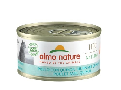 almo nature HFC Natural Wet Food voor volwassen katten, quinoa kip (pot van 24 x 70 g) - natvoer katten