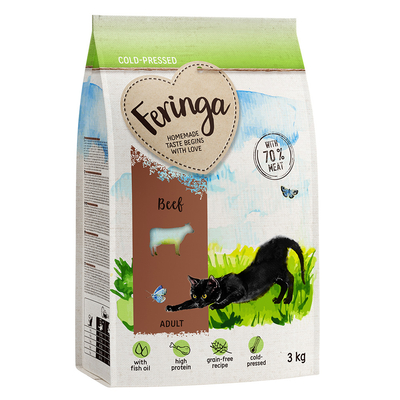 Feringa Adult Coldpressed Rund Voordeelpakket 9 kg (3 x 3 kg) - kattenbrokken