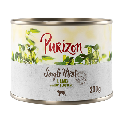 Purizon Single Meat 12 x 200 g - Lam met hopbloesem - natvoer katten