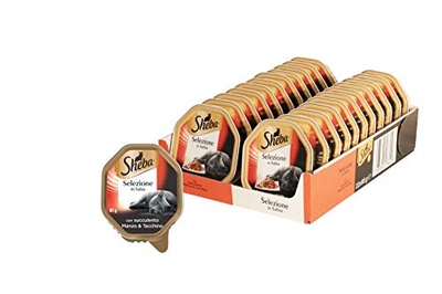 Sheba Selectie in saus, rundvlees en kalkoen - 22 x 85 gr - natvoer katten