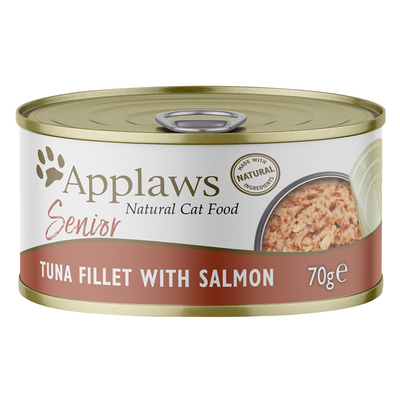 24x70g Applaws Senior Tonijn met zalm natvoer voor katten - natvoer katten