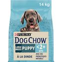 DOG CHOW Puppy Dog Large Breed droogvoer met kalkoen voor puppy's, 14 kg - hondenbrokken