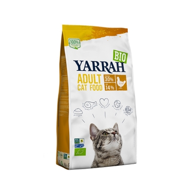 Yarrah - Droogvoer Kat met Kip Bio - 2,4 kg - kattenbrokken