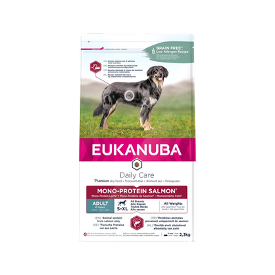 Eukanuba Daily Care Monoprotein Salmon 2,3 kg - hondenbrokken