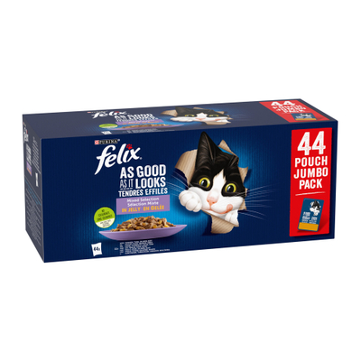 Purina Felix Elke Dag Feest - Mix Selectie in Gelei - 44 x 85 g - natvoer katten