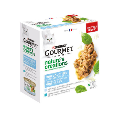 Gourmet Nature's Creations - Zeevis - 16 x 85 g - natvoer katten