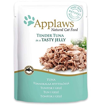 Applaws Natural Tender Tuna in Jelly 16 x 70 gr - natvoer katten