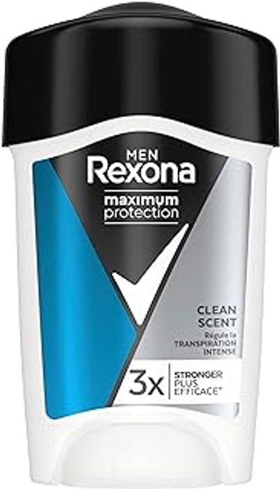 Rexona Men Maximum Protection Clean Scent Anti-transpirant Stick, 3 x meer bescherming tegen zweet en ongewenste lichaamsgeur - 45 ml