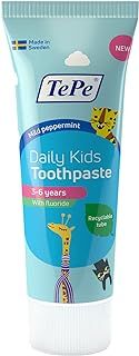 TePe Daily Kids Tandpasta, milde munt, 3-6 jaar, - 75 ml