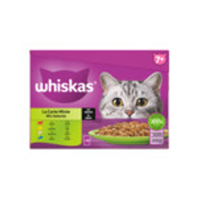4x Whiskas Senior Multipack Mix Selectie in Saus 12 x 85 gr - natvoer katten
