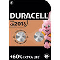 Duracell Knoopcelbatterij lithium CR2016 - 2 stuks