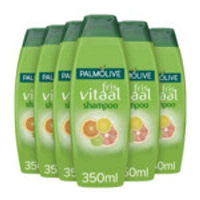 6x Palmolive Shampoo Basics Fris en Vitaal 350 ml