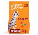Edgard & Cooper - Kroketten voor volwassen katten, gesteriliseerd of actief zonder granen, natuurlijk voer, 2 kg kip, gezonde voeding, lekker en evenwichtig, hoogwaardig eiwit - kattenbrokken