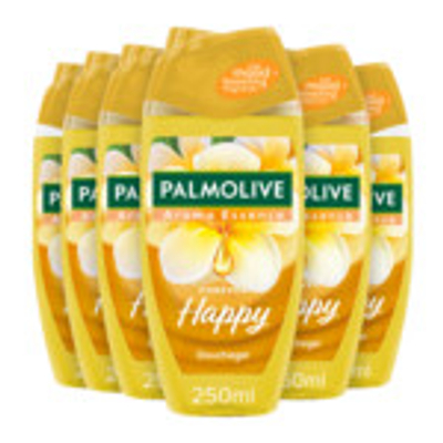 6x Palmolive Douche Aroma Essences Happy Douchegel 250 ml