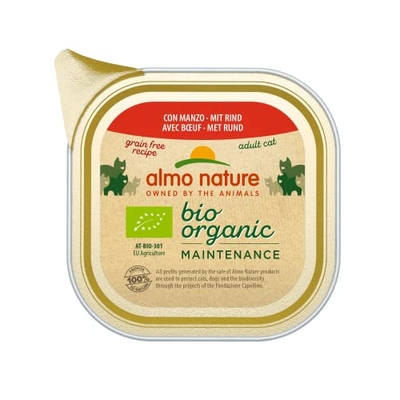 almo nature Bio Organic Maintenance met rundvlees 19 x 85 gr - natvoer katten
