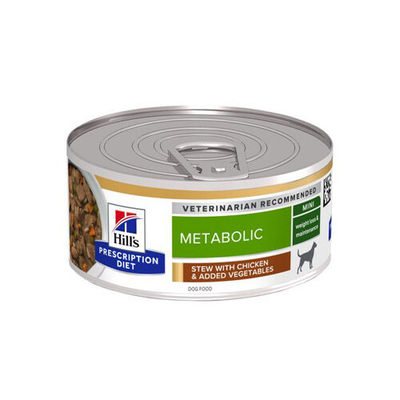 Hill's Metabolic Stoofpotje - Prescription Diet - Canine - 24 x 156 g - natvoer honden