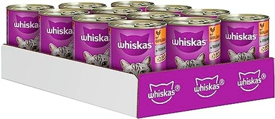 Whiskas Adult 1+ met Gevogelte in Terrine 12 x 400g - natvoer katten