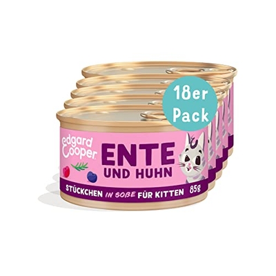 Edgard & Cooper eenden/kip, 18 x 85 gram - natvoer katten