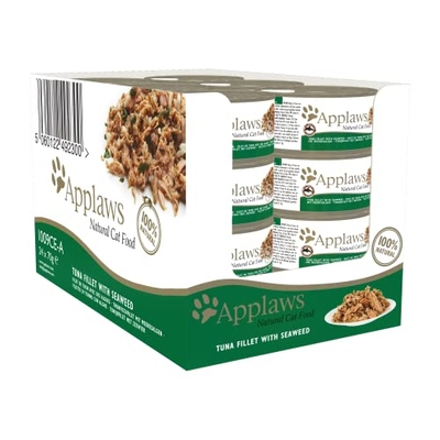 Applaws Cat Tin 1x(24x70g) Tuna Fillet with Seaweed - natvoer katten