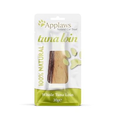 Applaws 100% Natural Cat Food Treat, Whole Tuna Loin Cat Snack, 12x30g - natvoer katten