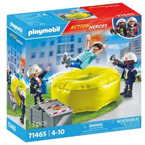 PLAYMOBIL Action Heroes Brandweerlieden met luchtkussens - 71465