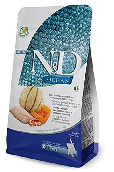 N&D Ocean voeding voor de kitten Kabeljauw 1,5 kg kattenbrokken