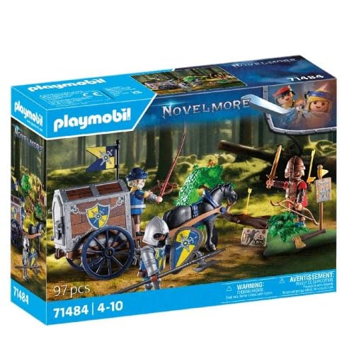 PLAYMOBIL Novelmore Overval op transportwagen - 71484