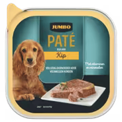 Jumbo Hond Paté Rijk aan Kip 150g - natvoer honden