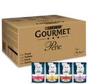 Purina Gourmet Perle Mini Filets in Saus Kattenvoer, Natvoer met Forel, Kalkoen, Eend, Wildvlees- 96x85g - (96 portiezakjes; 8,16kg) - natvoer katten