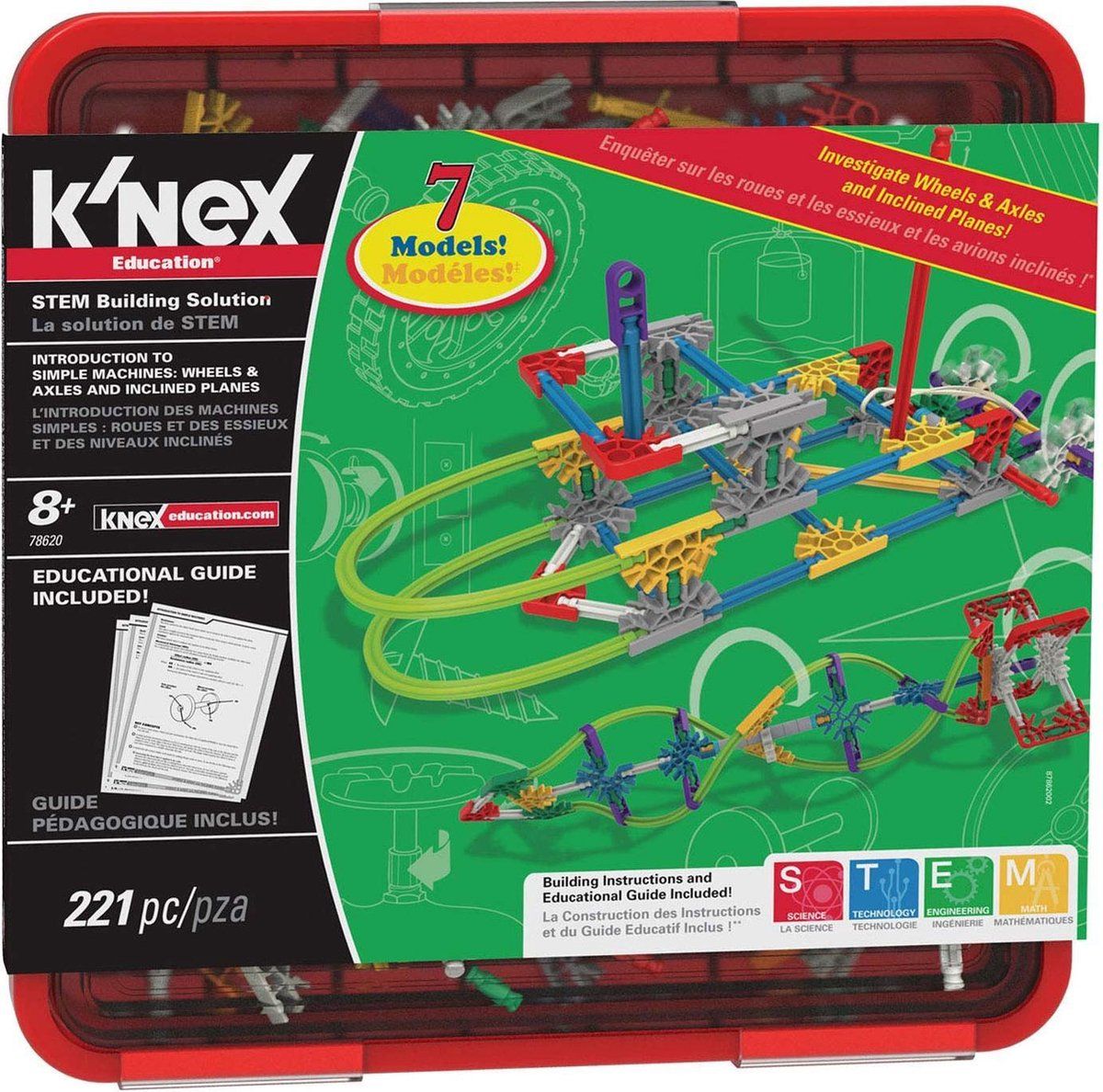 K'NEX Education Intro to Simple Machines: Wheels, Axles & Inclined Planes - Bouwset