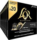 L'OR Espresso Koffiecups Ristretto 200 Ristretto Koffie Capsules - Geschikt voor Nespresso* Koffiemachines - Intensiteit 11/12 - 100% Arabica Koffie - UTZ Gecertificeerd - 10 x 20 Cups