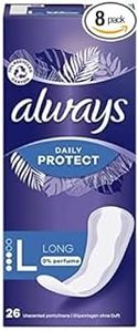 Always Daily Protect, lang, 156 inlegkruisjes voor dames, zonder geur, comfortabel met absorberende kern, eco-formaat
