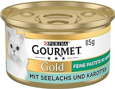 Gourmet Gold Mousse met Koolvis en Wortelen - 12 x 85 gr - natvoer katten
