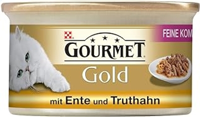 Gourmet Goud kattenvoer met eend en kalkoen, 85 g - natvoer katten