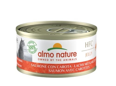 almo nature HFC Jelly kattenvoer nat -zalm met wortels, verpakking van 24 (24 x 70 g) - natvoer katten