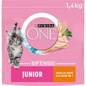 Purina One BIFENSIS Junior Kattendroog voer, Rijk aan Kip en Volkorengranen, 6 x 1500 g - kattenbrokken