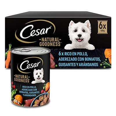 Cesar Natural Goodness met kip, 6 x 400 gr - natvoer honden