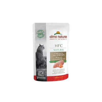 Almo Nature Classic kip en garnalen, 24 x 55 gr - natvoer katten